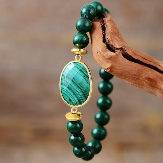 Aura™ - Bracelet en malachite